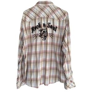 Dragonfly by Edward Dada Men's Long Sleeve Button Down Rock N Soul SIZE XXL NICE